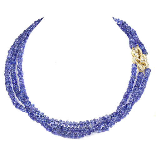 Tanzanite necklace hand-crafted by Frank Alexander Jewell