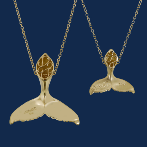 be-jewelled for wild aid handcrafted humpback whale tail in 18k gold alexander jewell