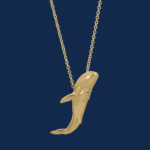 18k gold blue whale pendant handcrafted by alexander jewell for wildaid endangered species fine jewelry